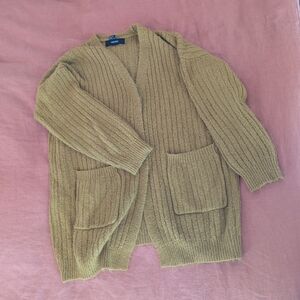 Beautiful Chartreuse Color Cardigan Sweater